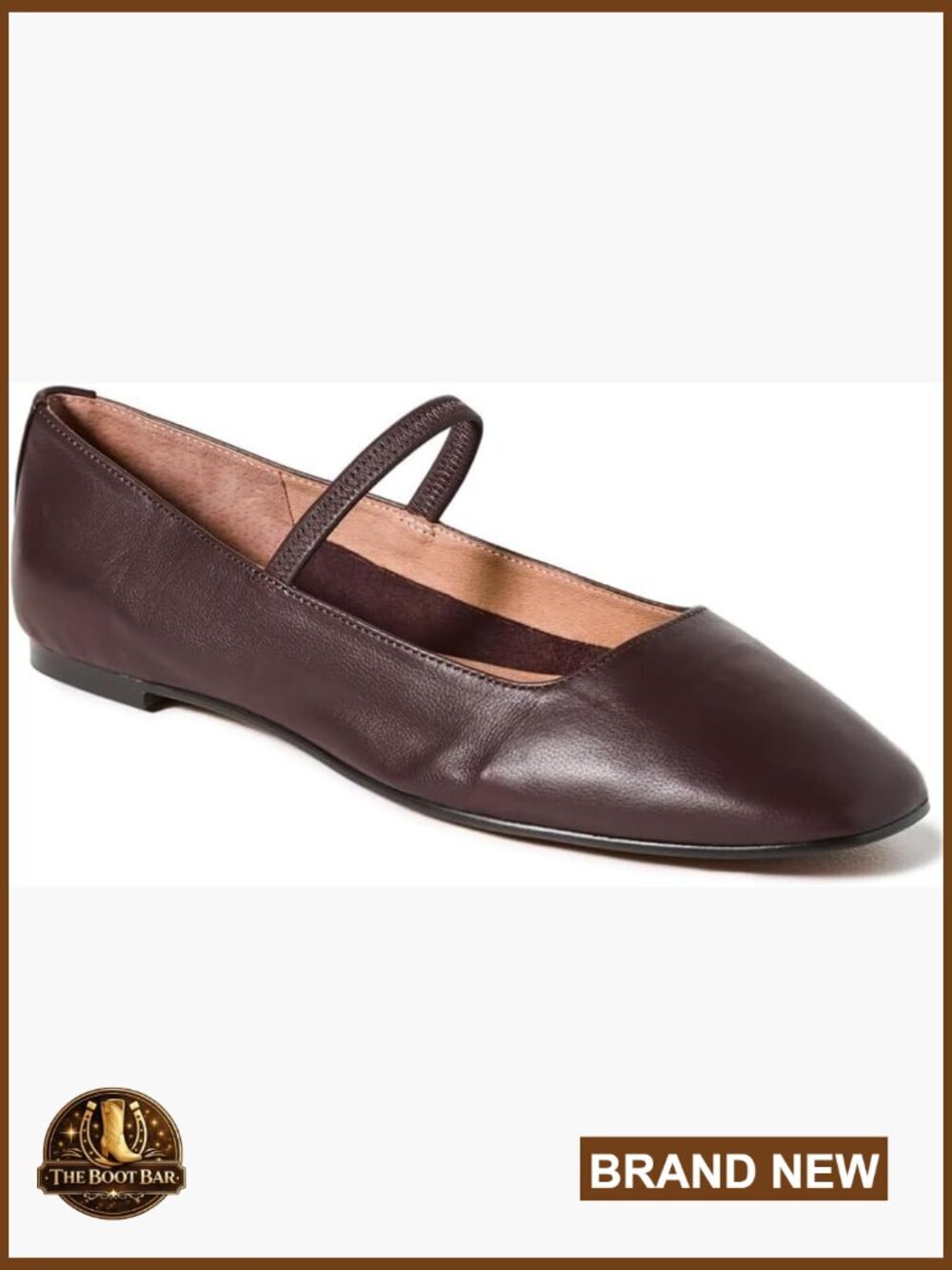 Square Toe Mary Jane Ballet Flats Elastic Strap Slip On Dressy Casual Wedding